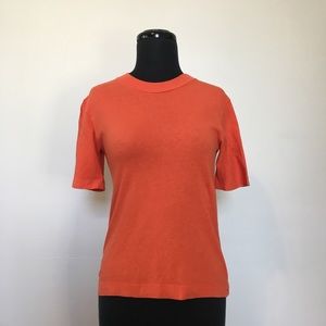 Everlane The Mockneck Tee in Orange, XXS